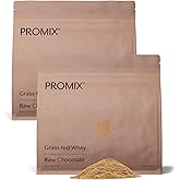 ProMix Nutrition Whey Protein Powder, Raw Chocolate - Grass-Fed - Post Workout Fitness & Nutrition Shakes, Smoothies, Baking & Cooking Recipes - Gluten-Free & Keto-Friendly - 5 Pound (Pack of 2)