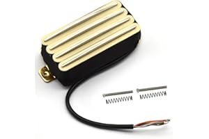 SoulDiM Hot Rail 2-Dual Blade Electric Guitar High Output Track Type Four Coil Humbucker Pickup (Cream)