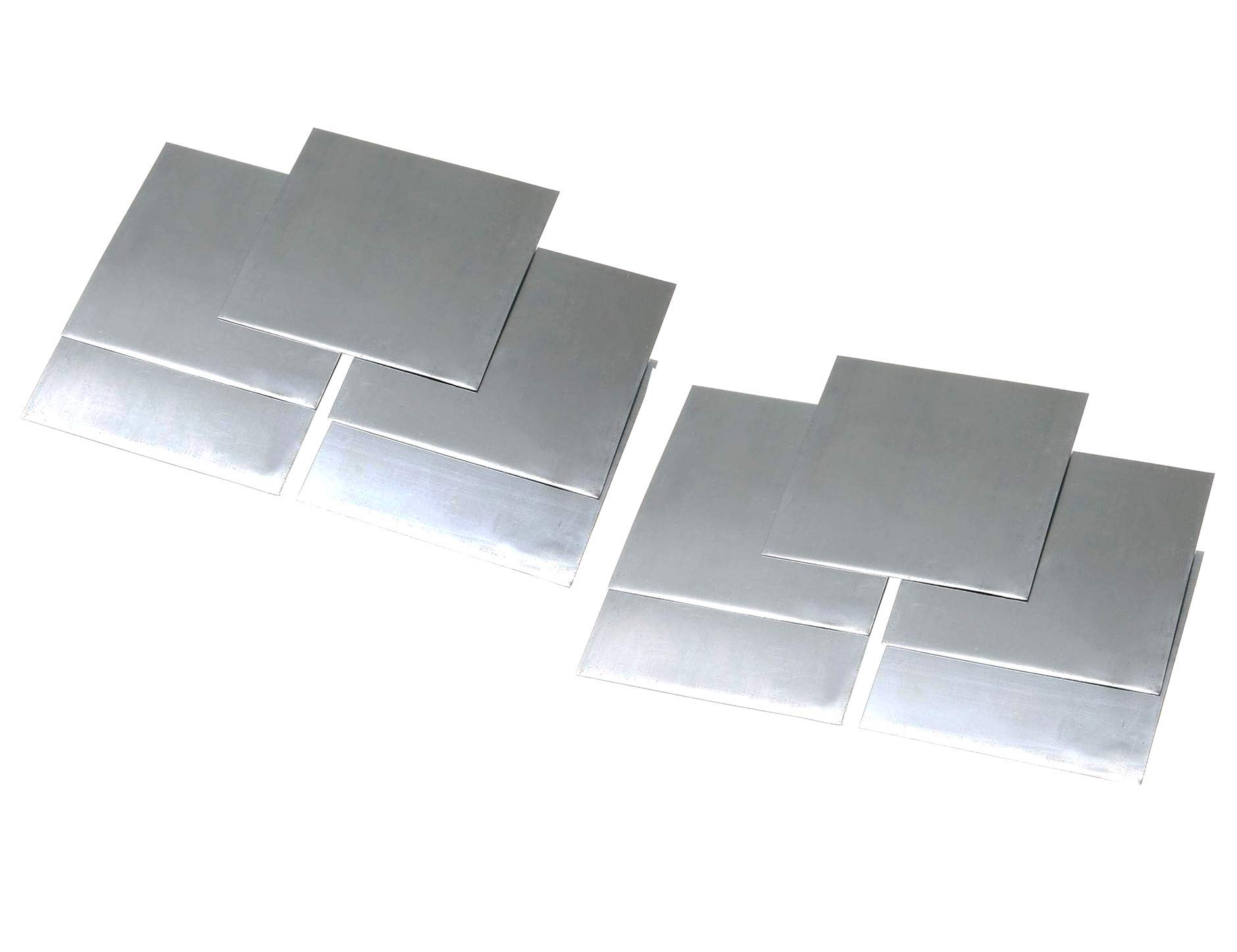 10Pcs High Purity 99.9% Pure Zinc Zn Sheet Plate for Science Lab (140x140x0.2mm)