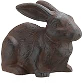 Full Bodied Cast Iron Rabbit Garden Figure by INsideOUT