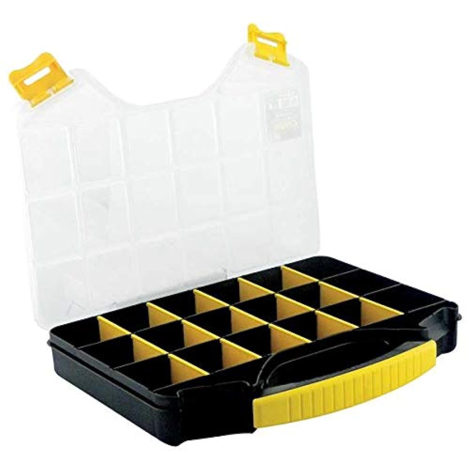 Mano 13" Plastic Organiser Storage Box with 20 Adjustable Compartments