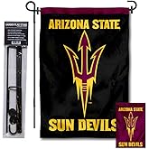 Arizona State Sun Devils Black Garden Flag with Pole Stand Holder