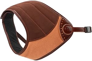 TOURBON Shooting Recoil Shields Shotgun Rifle Left Right Shoulder Pads Adjust to Fit Recoil Reduction - Canvas and Leather (R