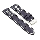DASSARI Distressed Leather GT Rally Racing Watch Strap
