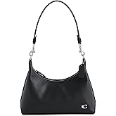 COACH Women's Glovetanned Leather Juliet Shoulder Bag, Black, One Size