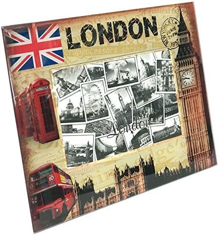 London Big Ben Red Bus Glass Picture Photo Frame 15 X 10 cm