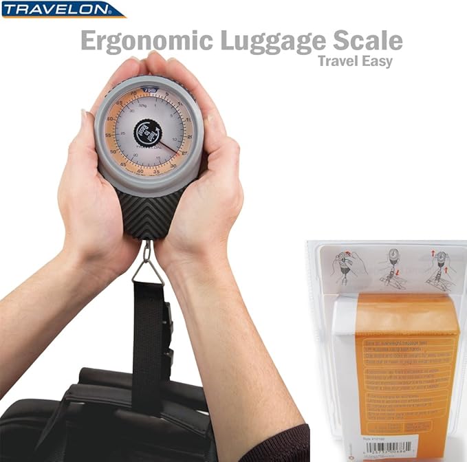 Travelon Ergonomic Luggage Scale Mechanical Travel Save Luggage Scales