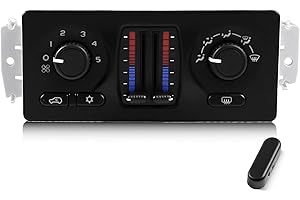 FOREBEN 599-210XD A/C Heater Climate Control Module Panel Switch for 02-09 Chevy Silverado Suburban Tahoe Trailblazer Avalanche GMC Sierra Yukon Envoy Cadillac Escalade Saab Isuzu Buick Bravada, OE# 10370033