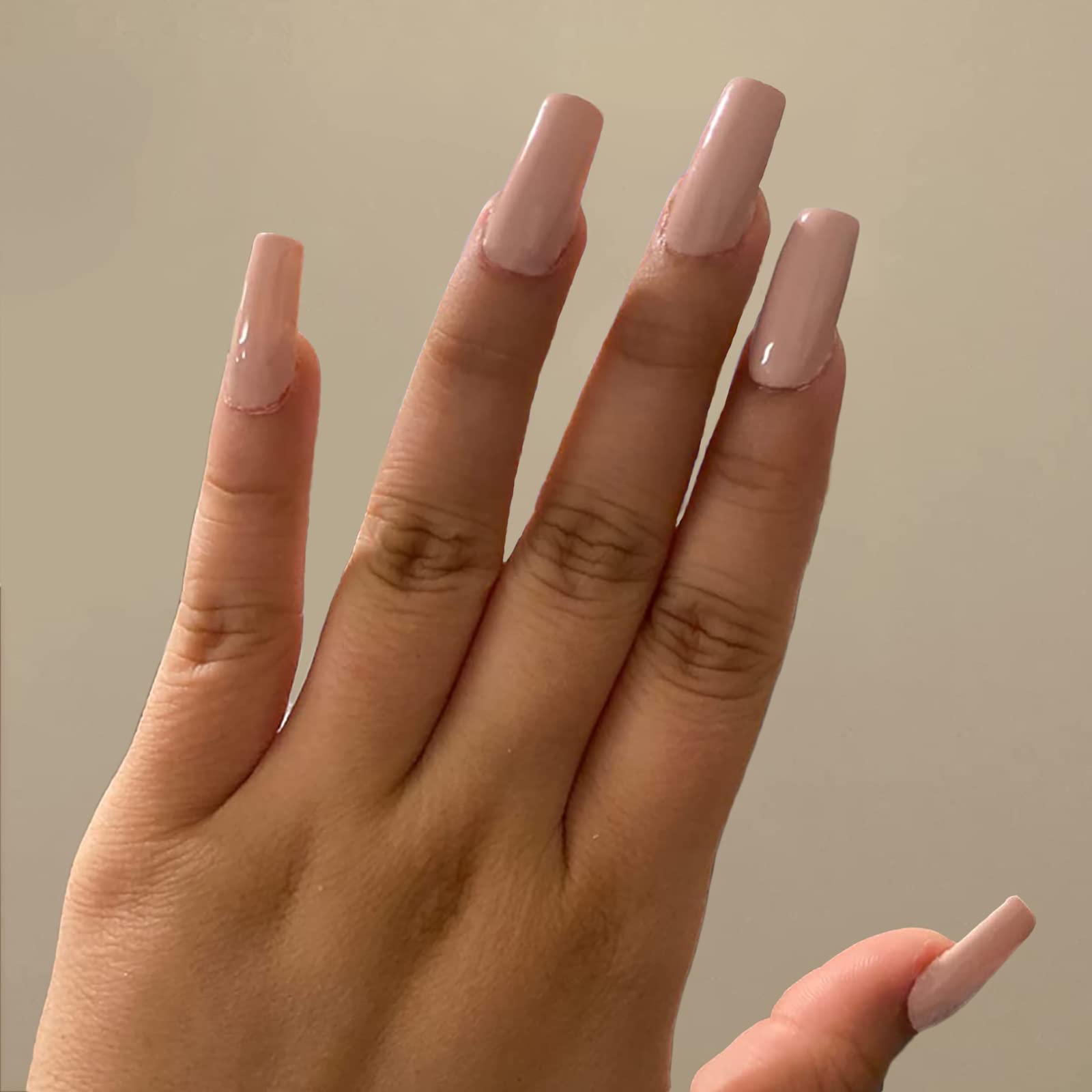 500Pcs Square Nail Tips Full Cover Clear Fake Nail Tips for Acrylic Nails, Size 0~9 - Image 2