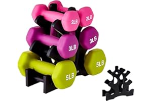 SERLIUM Dumbbell Rack Triangular Dumbbell Rack Stand 3 Tier Weight Hoder 23x22.5x8.5cm for Home Gym Exercise