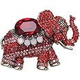 Fashion Elephant Lapel Pin Brooch for Women Girls Cubic Zirconia Rhinestone Animal Dress Accessories Corsage for Hat Bag Suit Pins Backpacks Clothes Brooches Pins Dianty Jewelry Gifts Birthday