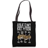 Python Snake Owner - Anatomy Of A Ball Python Tote Bag