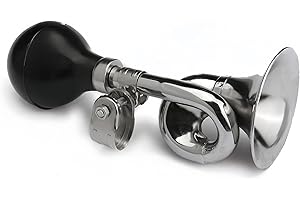 WASYDY Manual Retro Air Clown Horn -Metal Snail Bugle Funny Horn for Golf Cart (Yamaha, EZGO, Club Car), Bicycles, Scooter, Boats, RVs, Adults Party Toys - Loud & Safe Golf Cart Accessory