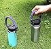 QeeLink Handle for Hydro Flask - Secure Design - Wide Mouth Water Bottles Carrier - Includes Paracord Survival Strap with Compass Fire Starter Whistle - Perfect For Outdoor Bottle Carrier (Purple)