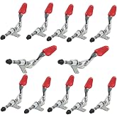 MIKMAYTOO Toggle Clamp Latch Anti-slip 12 Pack Hand Tool Quick Release Heavy Duty Toggle Clamp Tool for Wood Working (301AM-12 PCS)