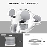 VISATOR Portable Foldable Potty for Toddlers 9.45x6.7 in Camp Car Travel view 6
