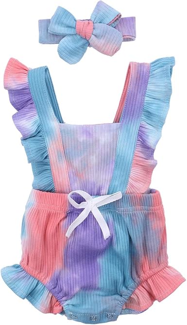 tie dye outfits for baby girl
