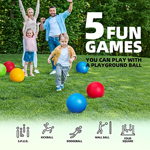 EVERICH TOY Playground Balls 10 Inch DodgeballKickball for Kids and