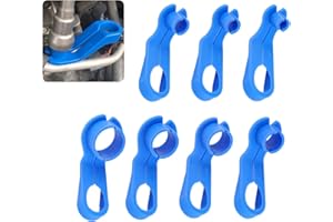 Junecarp 7PCS Fuel Line Disconnect Tool Set - 1/4 5/16 3/8 1/2 5/8 3/4 7/8 Inch Fuel Line Removal Tool Compatible with GM Ford More Vehicles - New Upgrade AC Line Disconnect Tool Kit