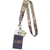 Harry Potter I Solemnly Swear That I Am Up to No Good Lanyard w/Badge Holder and Marauders Map Rubber Charm