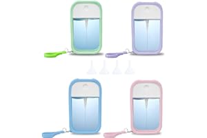 LYAPEONY 4 PCS Card Spray Bottle Perfume Atomizer (50 ml) | Portable Card Ultra-Thin Design Refillable Empty Bottles Apply to Travel | Can Fill Makeup Toner, Air Fresheners, Alcohol, Hand Sanitizer, etc