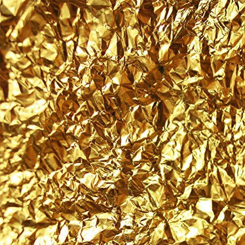 300 Sheets Imitation Golden Silver Rose Color Leaf,Foil Paper for Arts, Gilding Crafting, Decoration,Frames, Furniture 5.5 by 5.5 Inches - Thumbnail 3