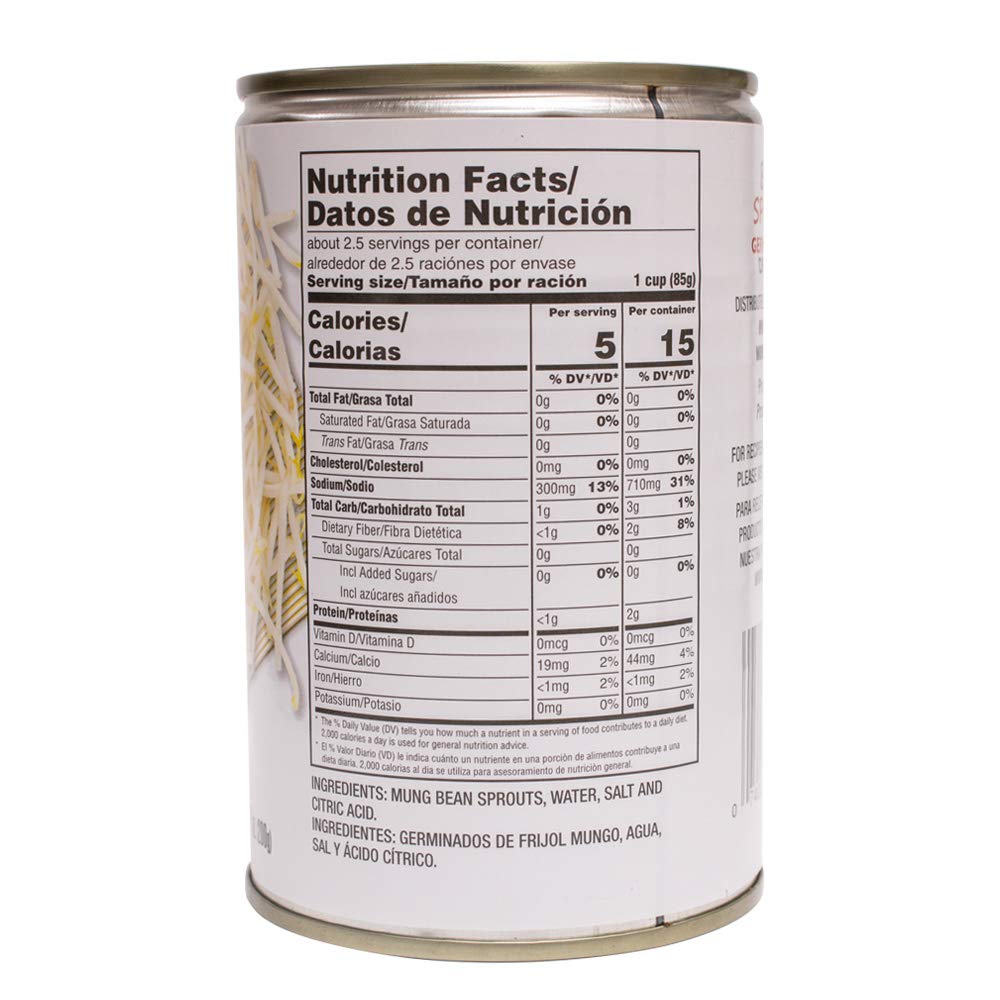 MW Polar Canned Vegetables, Bean Sprouts, 14.4-Ounce (Pack of 12) : Beans Produce : Grocery & Gourmet Food