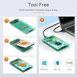 MAIWO External Hard Drive Enclosure for 7mm 9.5mm