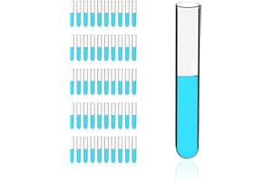 Maccx 10ml Sturdy Glass Test Tubes, 16x100mm, Pack of 50, Borosilicate Glass Material, TTG016-050