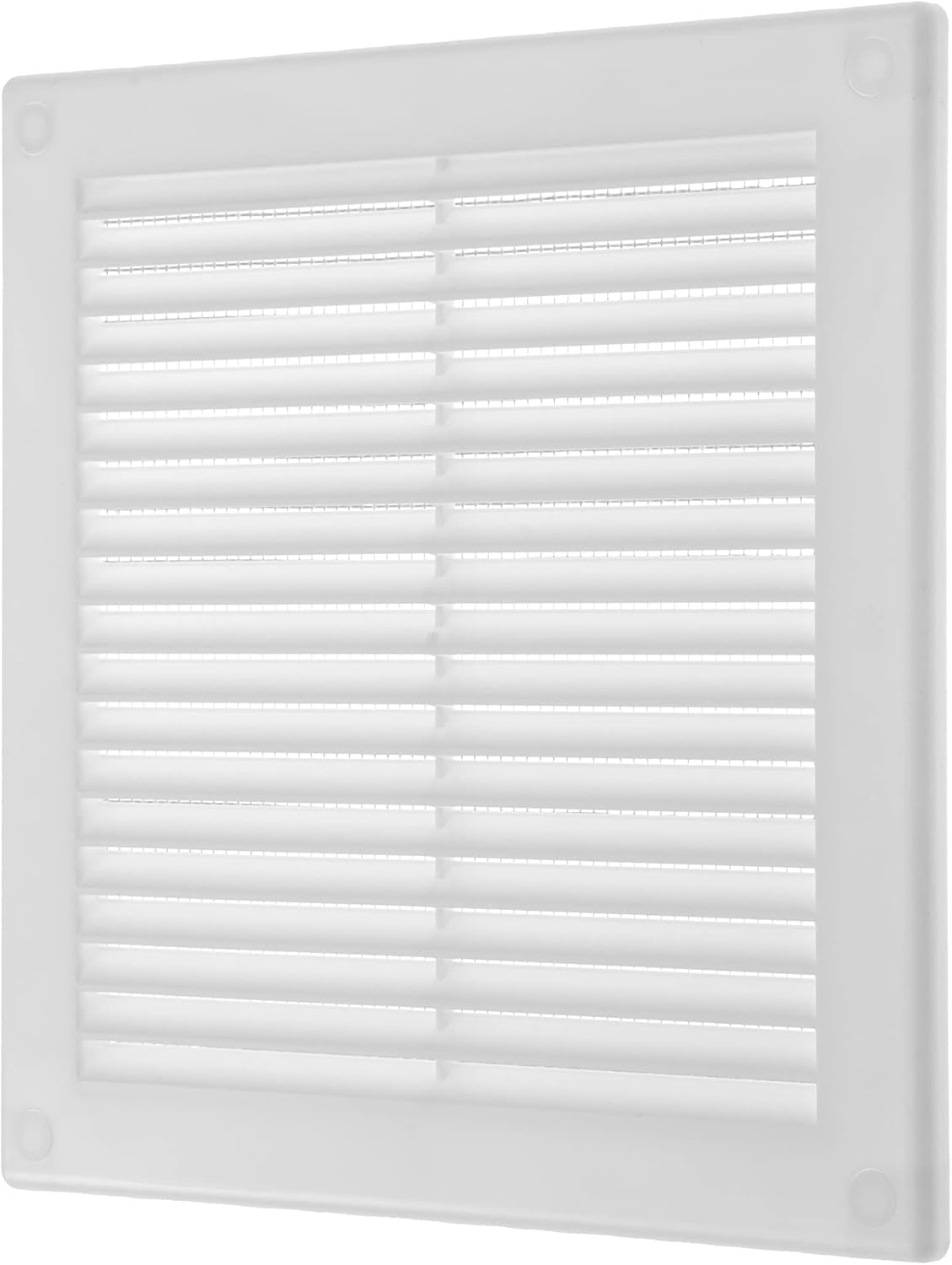 Registers, Grilles & Vents - Vent Systems 6'' x 6'' Inch White Soffit Vent Cover - Flat Square Air Vent Louver - Grille Cover - Built-in Insect Screen - HVAC Vents for Bathroom, Home Office, Kitchen 6x6 Inch