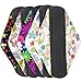Wegreeco Reusable Menstrual Pads - Soft Cloth Sanitary Pads & Panty Liners - 6 Pack with Cloth Wet Bag (Medium, Mix Prints)