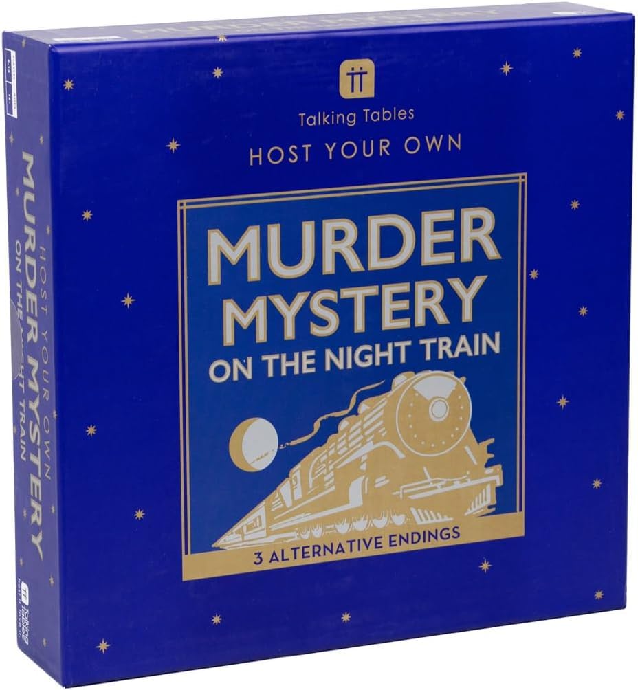 Reusable Murder Mystery on the Train Game Kit - Host Your Own Games Night For Adult - Halloween, Christmas -Orient Express 1930s Themed Dinner Party - 3 Alternative Endings - Fancy Dress Up Fun