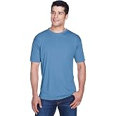 UltraClub Men's Cool &amp; Dry Sport Performance Interlock T-Shirt 2XL INDIGO