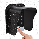 4.33Inch Internal Width Large Size Waterproof Metal Video Doorbell Cover | Anti-Glare Doorbell Rain Cover, Outdoor Camera Doorbell Cover for Video Doorbell, Fingerprint Lock, Camera Doorbell