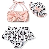 Aalizzwell Baby Girl 2-Piece Bikini Swimsuit with Hat