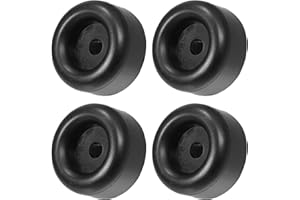 BEANPRECOY 4 Pcs 2.5" Trailer Ramp Door Rubber Bumpers, Round Rubber Bump Stops, Universal Truck Cargo Hatch Rubber Bump Stop