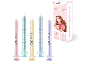 Baby Medicine Dispenser Syringe For Children,Oral Syringes, Liquid Plastic Syringe Without Needle,Leak proof Dosing Tools,5 U
