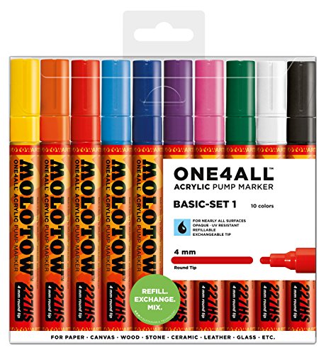 Molotow One4All 227 HS 10er Basic Main Set 1 Kit Lack Marker Stifte Paint Pen