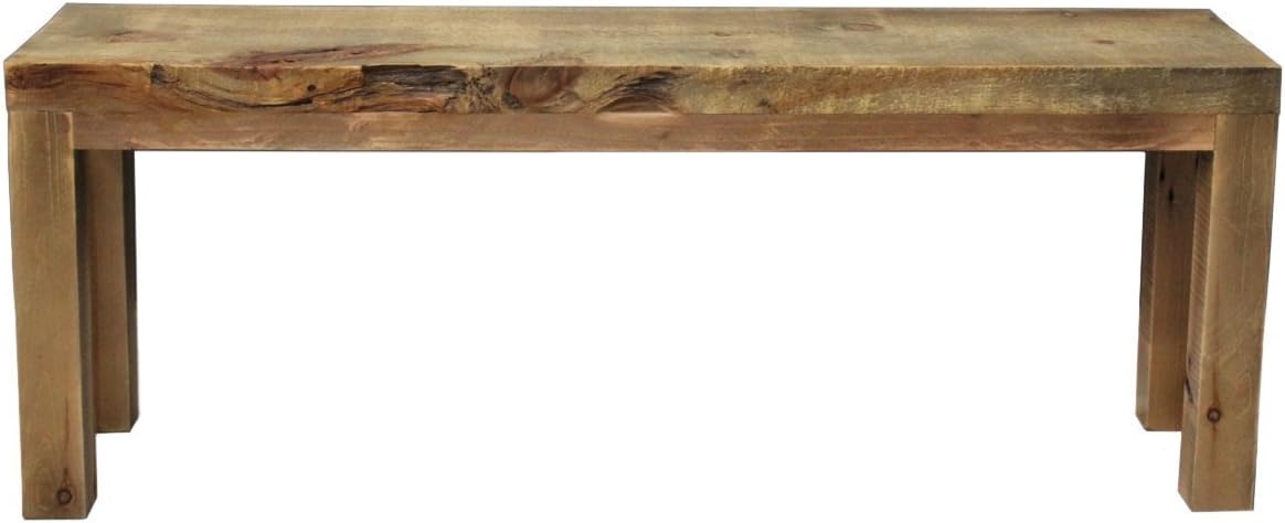 Bench, Wooden Bench, Rustic Parsons Style, Free Shipping
