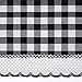Buffalo Check Panel Window Curtain - 42 Inch Width, 84 Inch Length - Black & White Plaid - Light Filtering Farmhouse Country Drapes for Bedroom Living & Dining Room by Achim Home Decor
