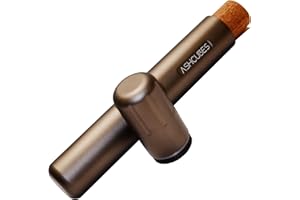 ASHCUBES Cigar Tube Metal Waterproof Cigar Holder Aluminum Air Tight Cigar Case Tube (L200_⌀25, Grey)