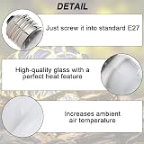 Lotvic 2 Pack 100W Reptile Heat Lamp E27 UVA Daylight Bearded Dragon Lamp view 3