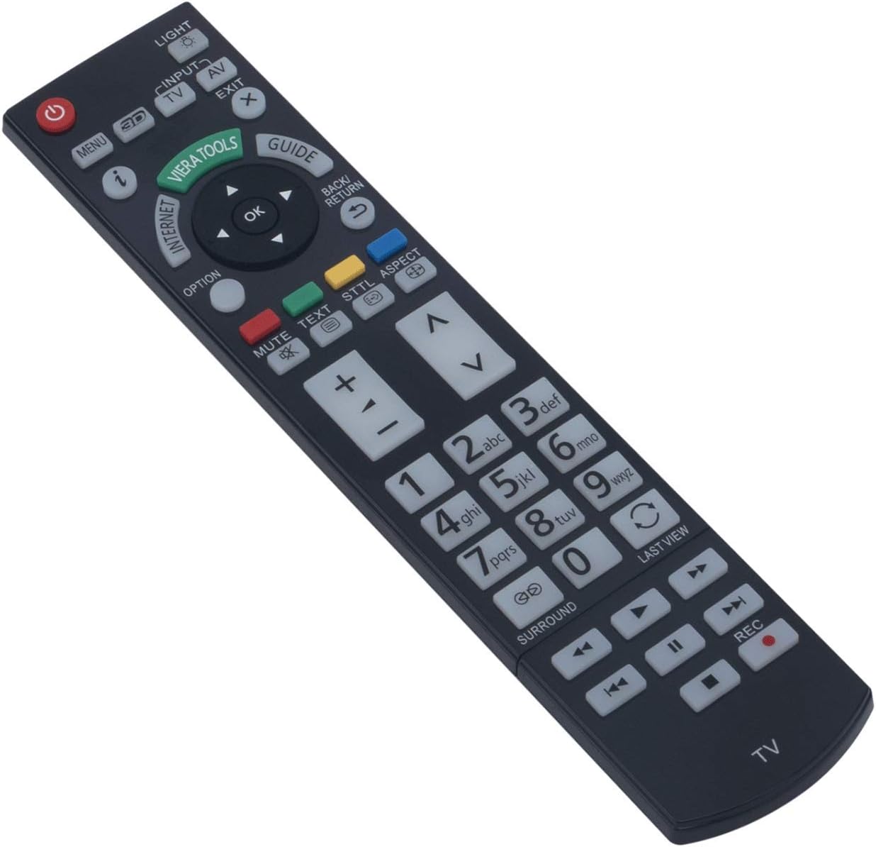 VINABTY N2QAYB000715 Remote Control Replaced For Panasonic LED LCD 3D Viera TVs TX-P42GT50J TX-L55DT50Y TX-L55WT50E TX-LR55WT50 TX-P42GT50E TX-P42GT50Y - Image 4