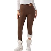 JK SUE JONES Women Winter Warm Thick Leggings Fleece Lined Stretchy Soft Thermal Sherpa Pants High Waist Tights