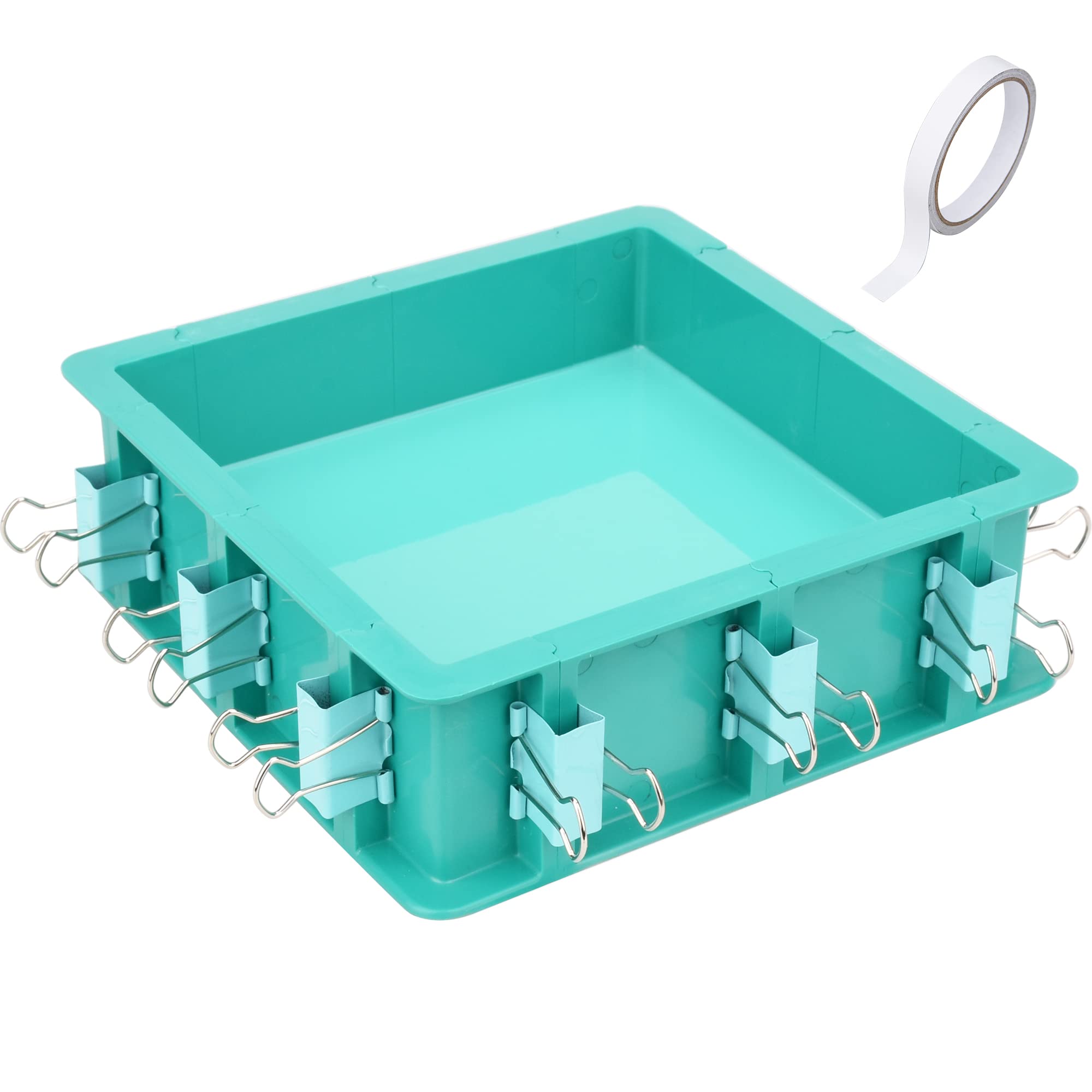 Photo 1 of Adjustable Mold Housing Kit for Silicone Mold Making - Leak-Proof Plastic Frame for DIY Resin, Candle, and Soap Molds - Reusable Craft Holder with Free Combination Design for Jewelry & Epoxy Casting