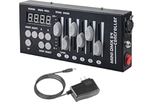 JINDAAUDIO DMX Controller 54 Channel Mini DMX 512 Controller for DJ, Stage & LED Lights