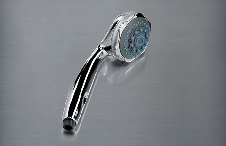 Designer Handbrause Retro – 1-Funktion, Antikchrom, Aus Verchromtem Messing, Mit Porzellangriff, Von Novoterm-Loge