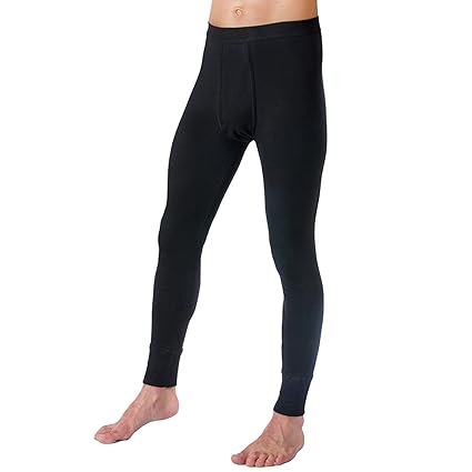 HERMKO 3540 Herren lange Unterhosen mit Eingriff und Weichbund aus 100% Baumwolle in Feinripp