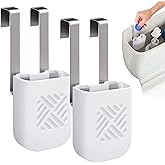 2Pcs Toilet Tank Cleaning Tablet Holder - 3.7'' x 2.9'' x 0.7'' Toilet Tank Bleach Tablet Bracket, Hanging Toilets Bowl Clean