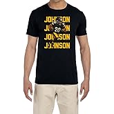 Black Pittsburgh Kaleb Johnson Text Pic T-Shirt